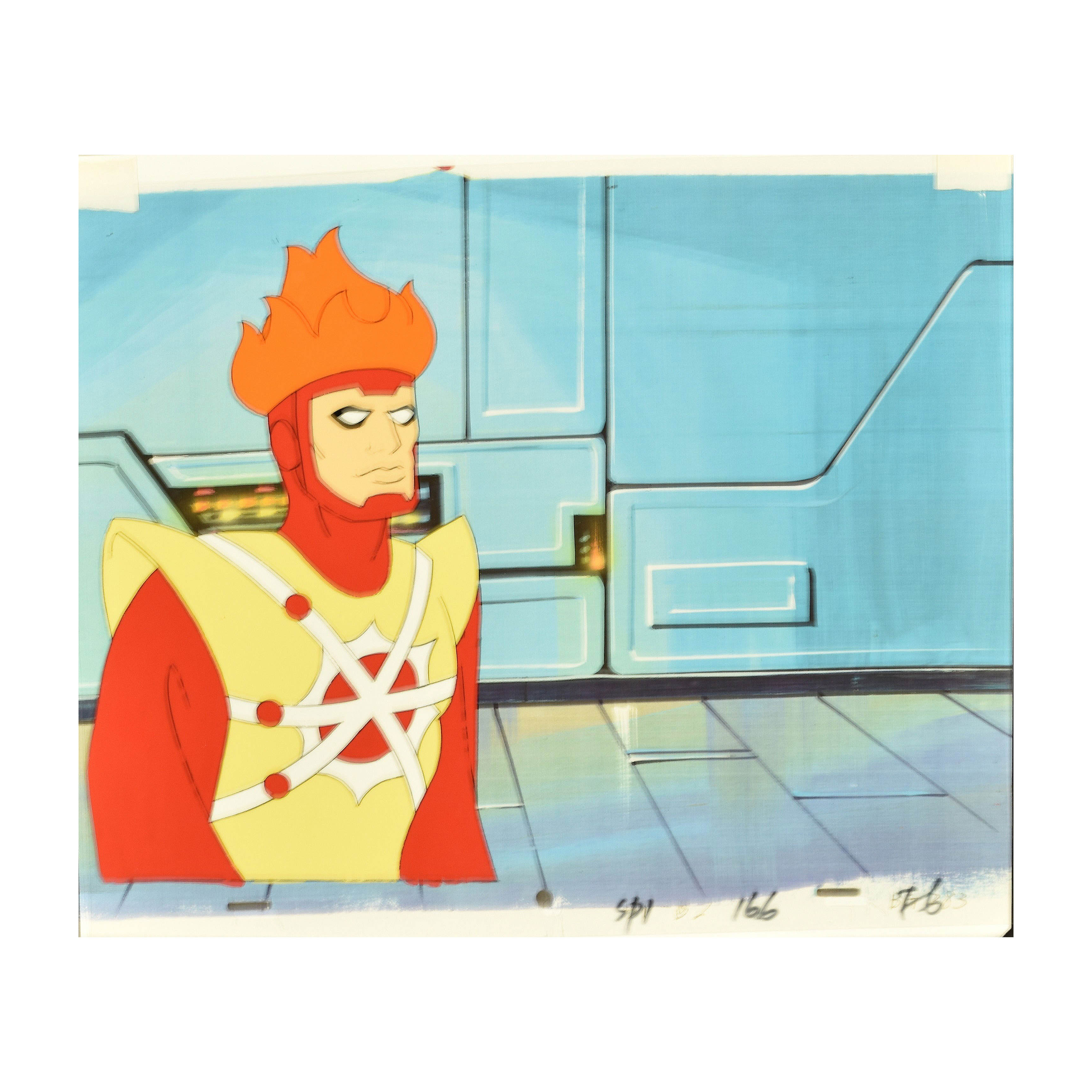 Original 1985 "Super Friends" Firestorm Animation Cel
