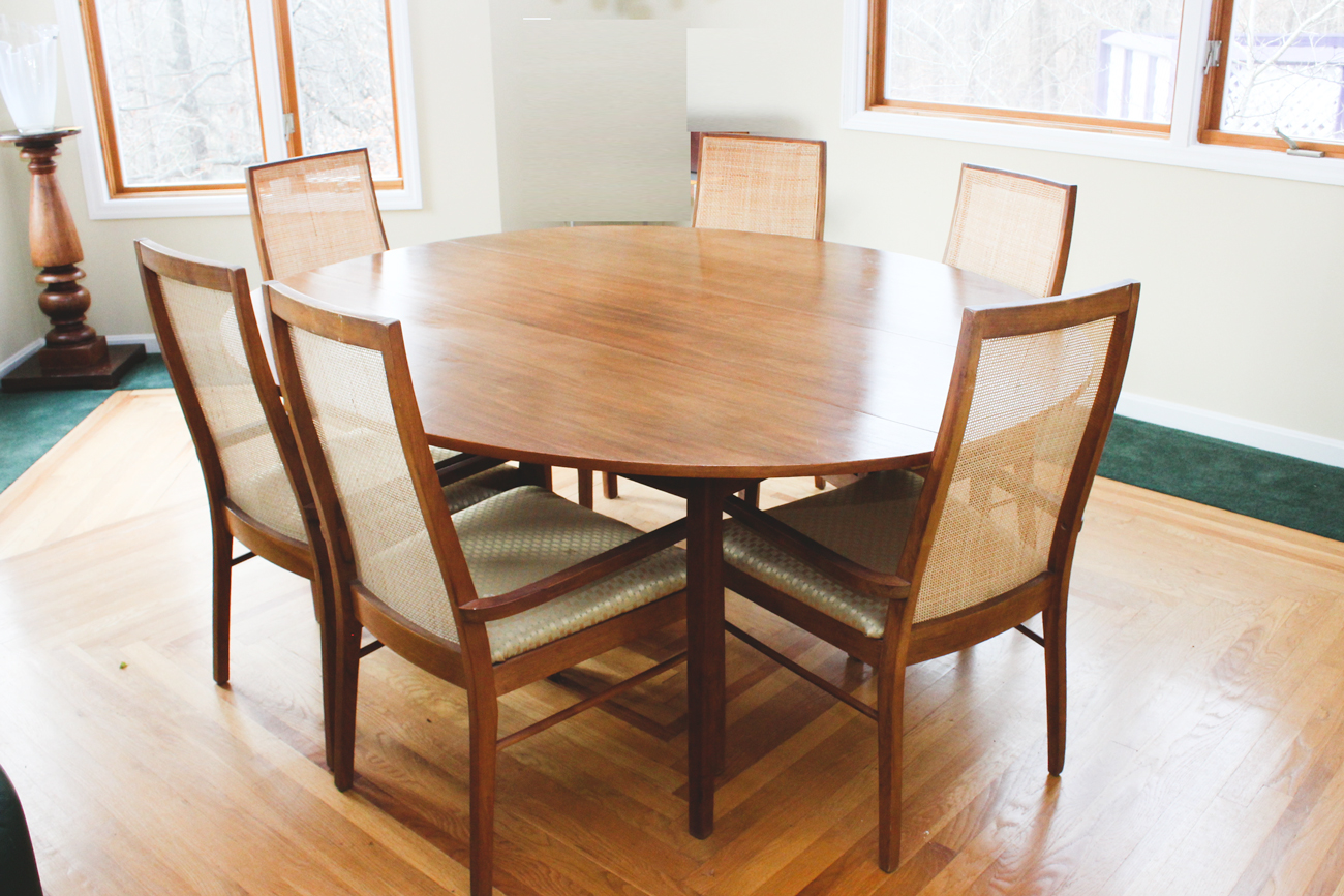 Wooden Dining Table and Chairs