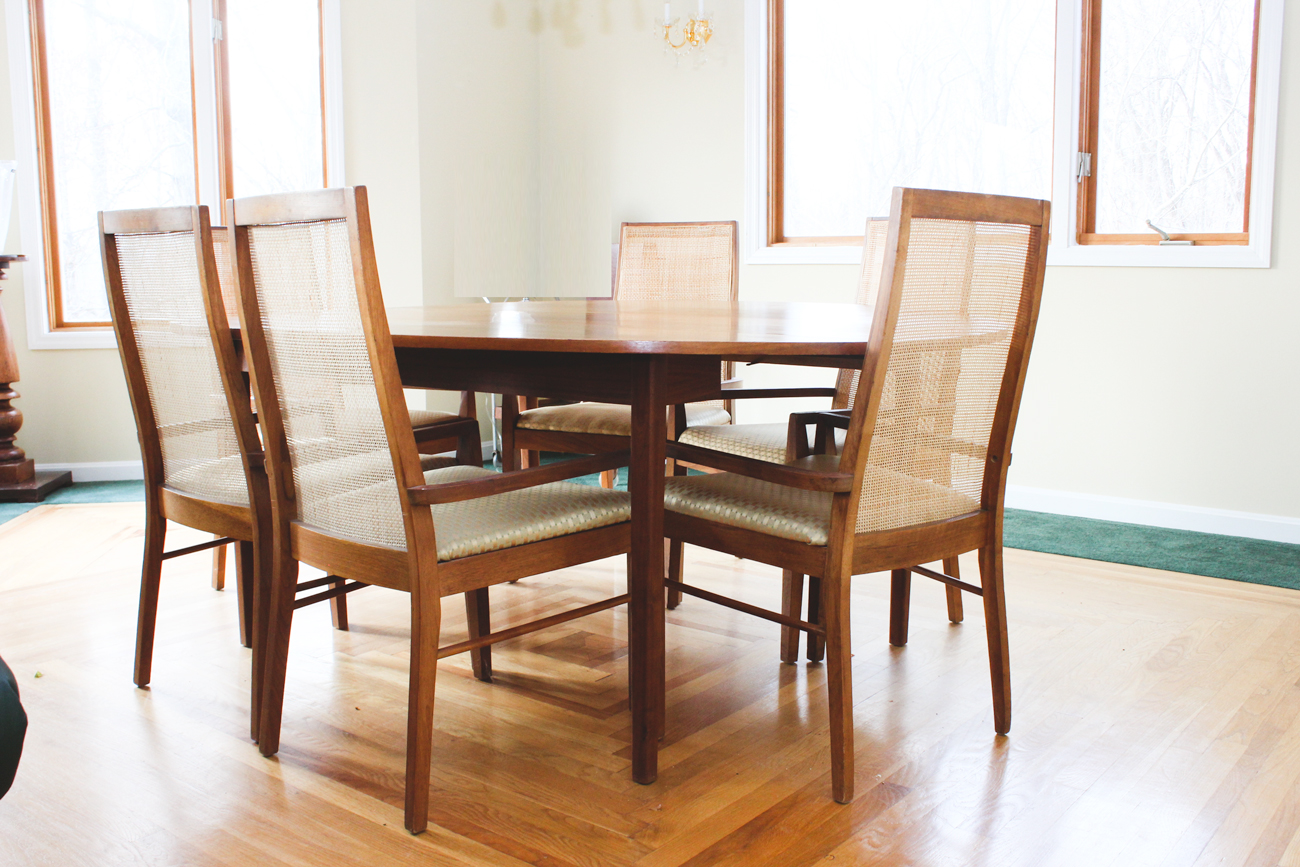 Wooden Dining Table and Chairs