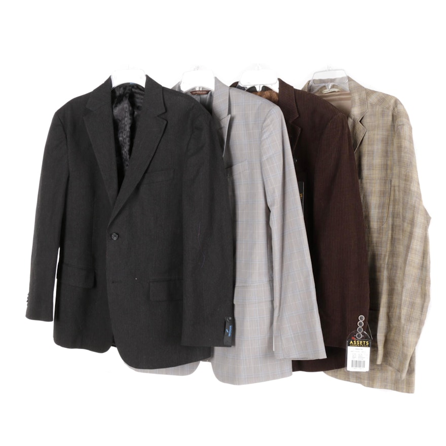 Men's Suit Jackets Including Perry Ellis