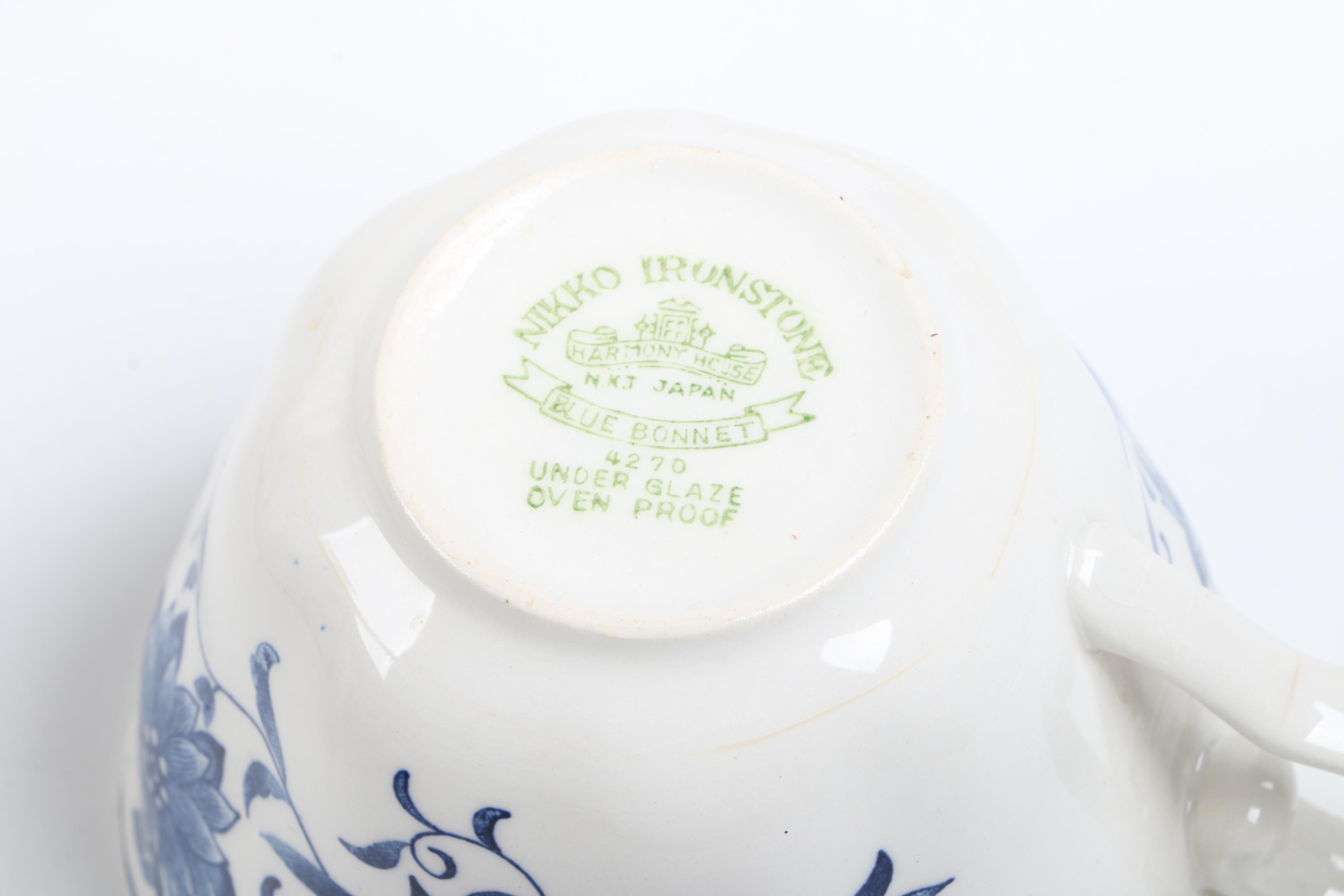 Vintage Nikko "Blue Bonnet" Ironstone Tableware