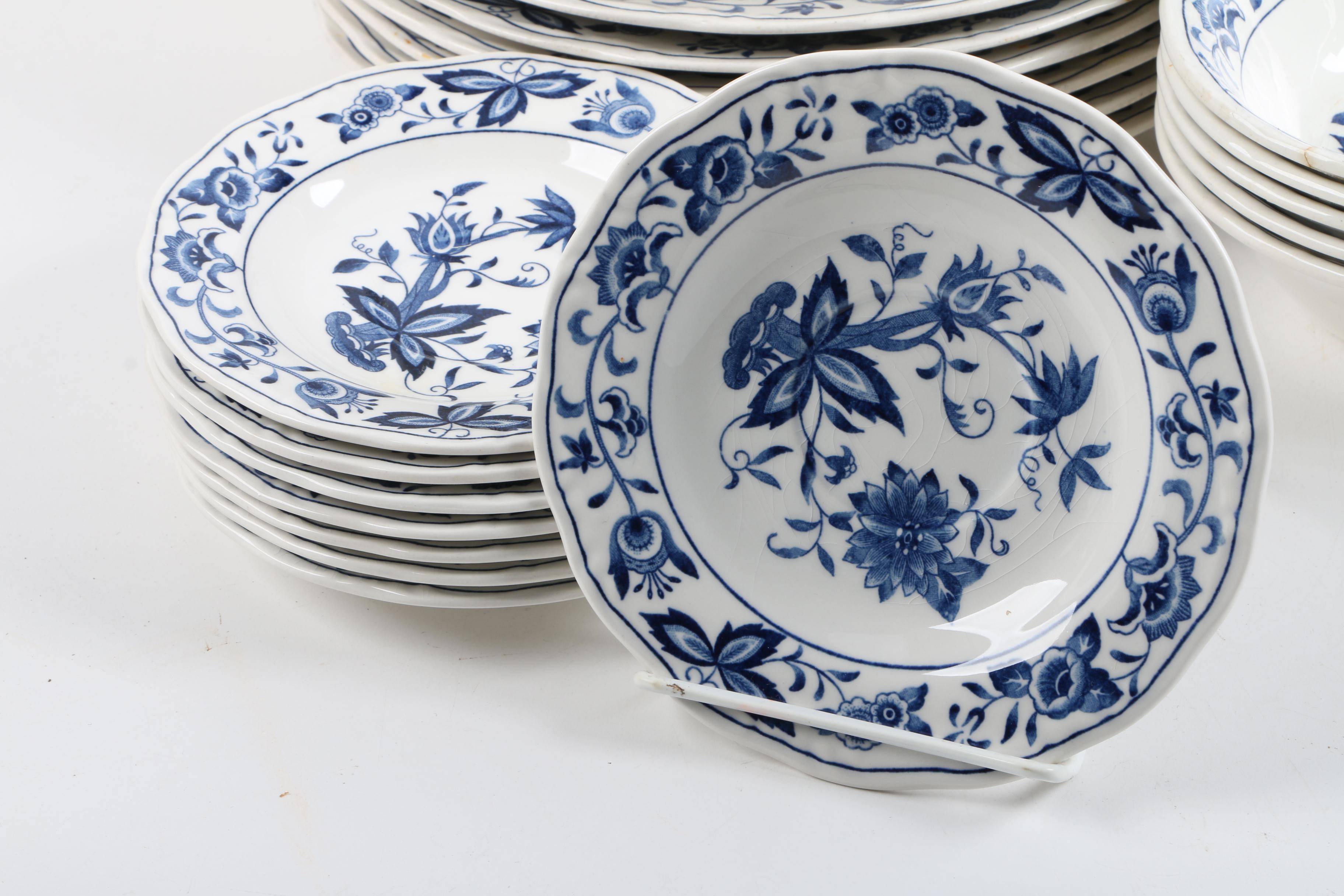 Vintage Nikko "Blue Bonnet" Ironstone Tableware