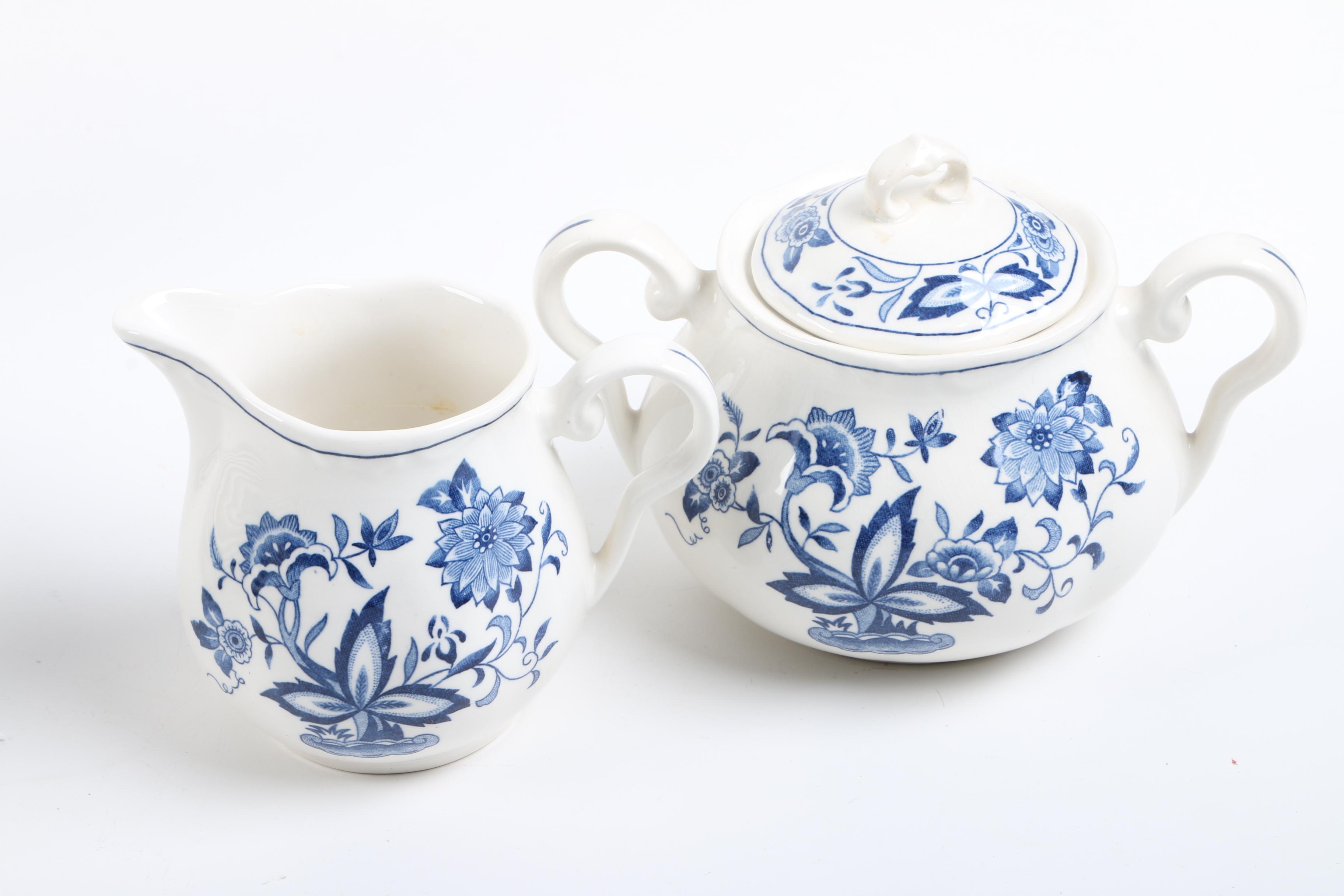 Vintage Nikko "Blue Bonnet" Ironstone Tableware