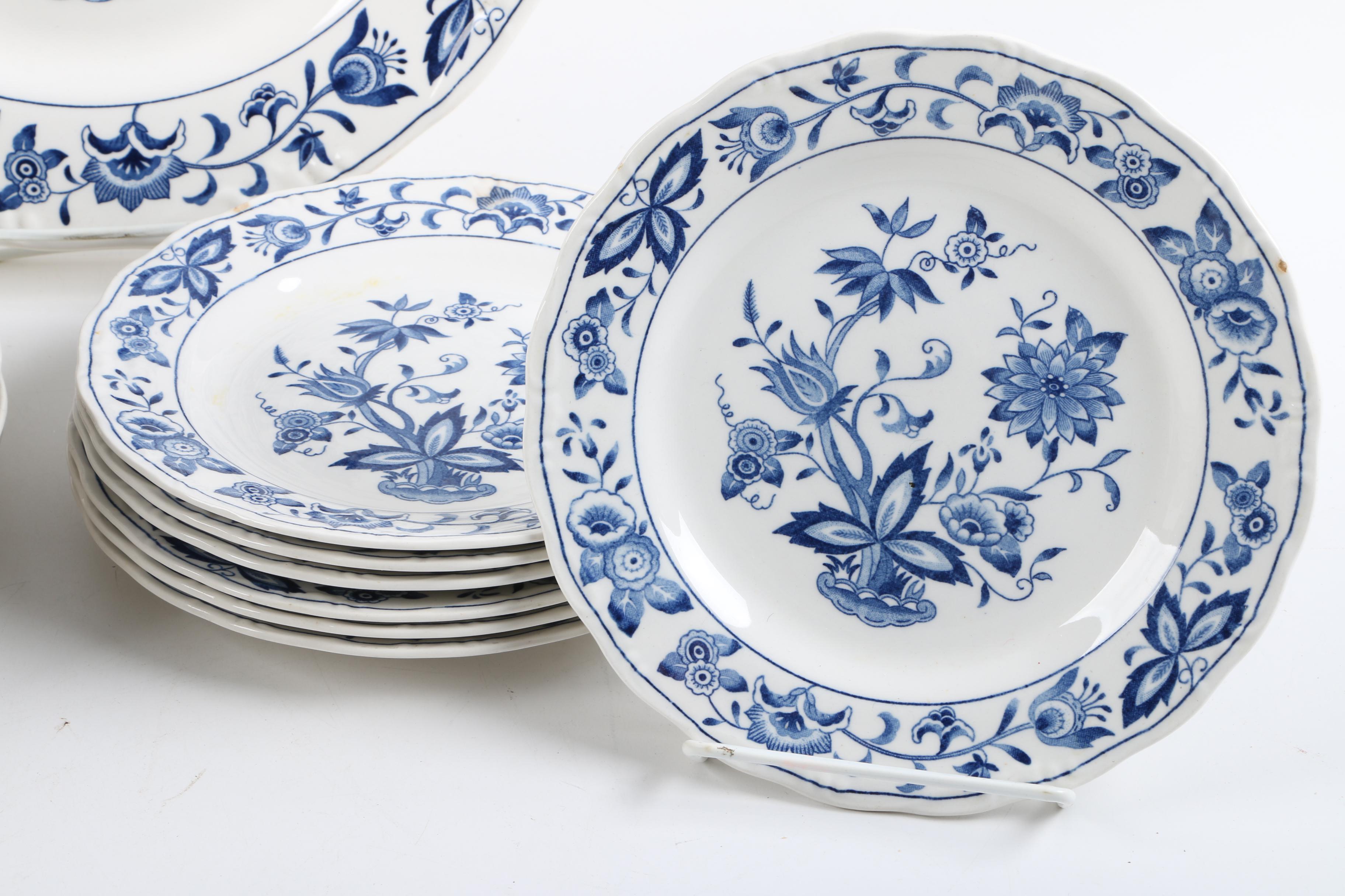 Vintage Nikko "Blue Bonnet" Ironstone Tableware