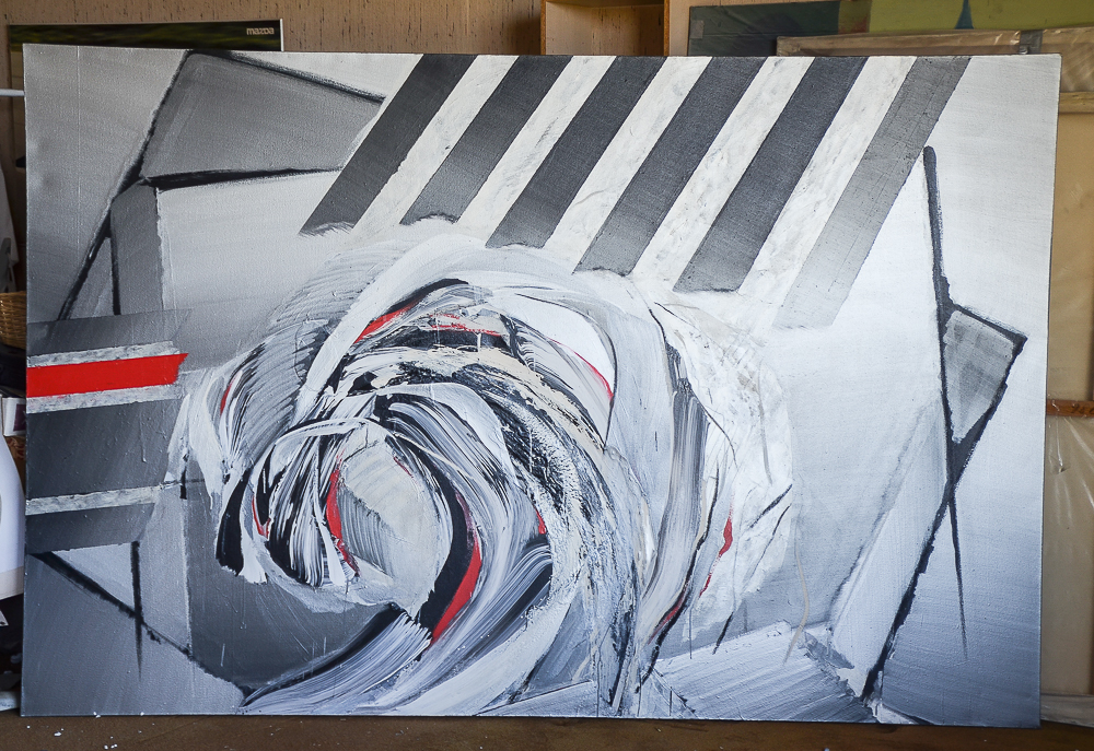 Kyoko Maruta Abstract Acrylic Painting on Canvas