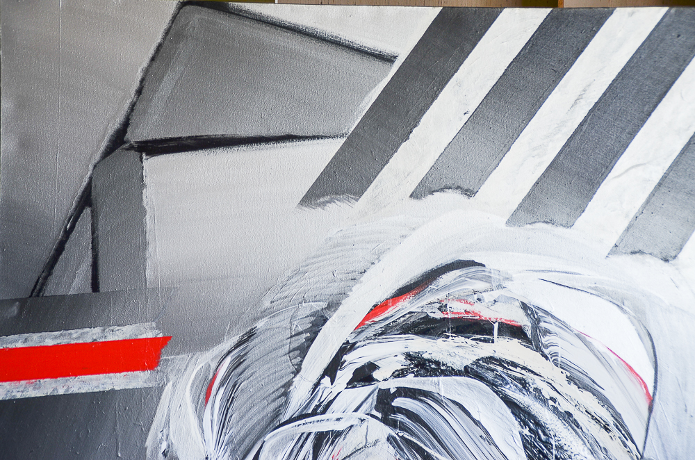 Kyoko Maruta Abstract Acrylic Painting on Canvas