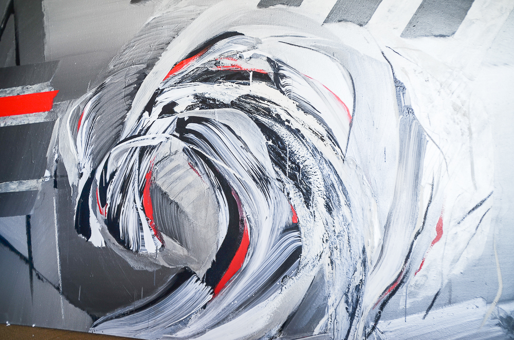 Kyoko Maruta Abstract Acrylic Painting on Canvas