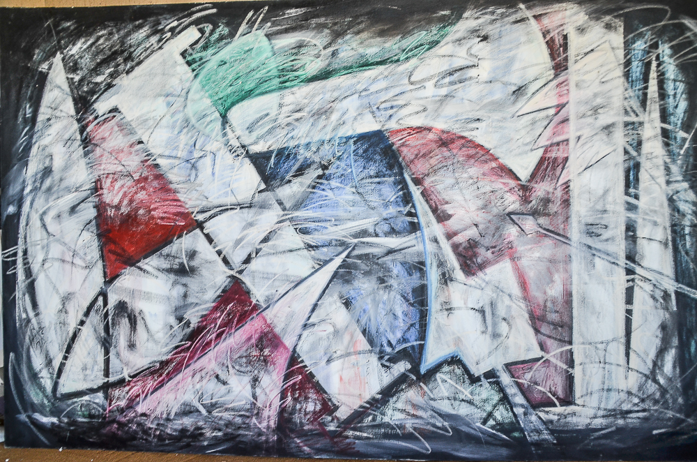 David DiMichele Oil Painting on Canvas "Artifacts"