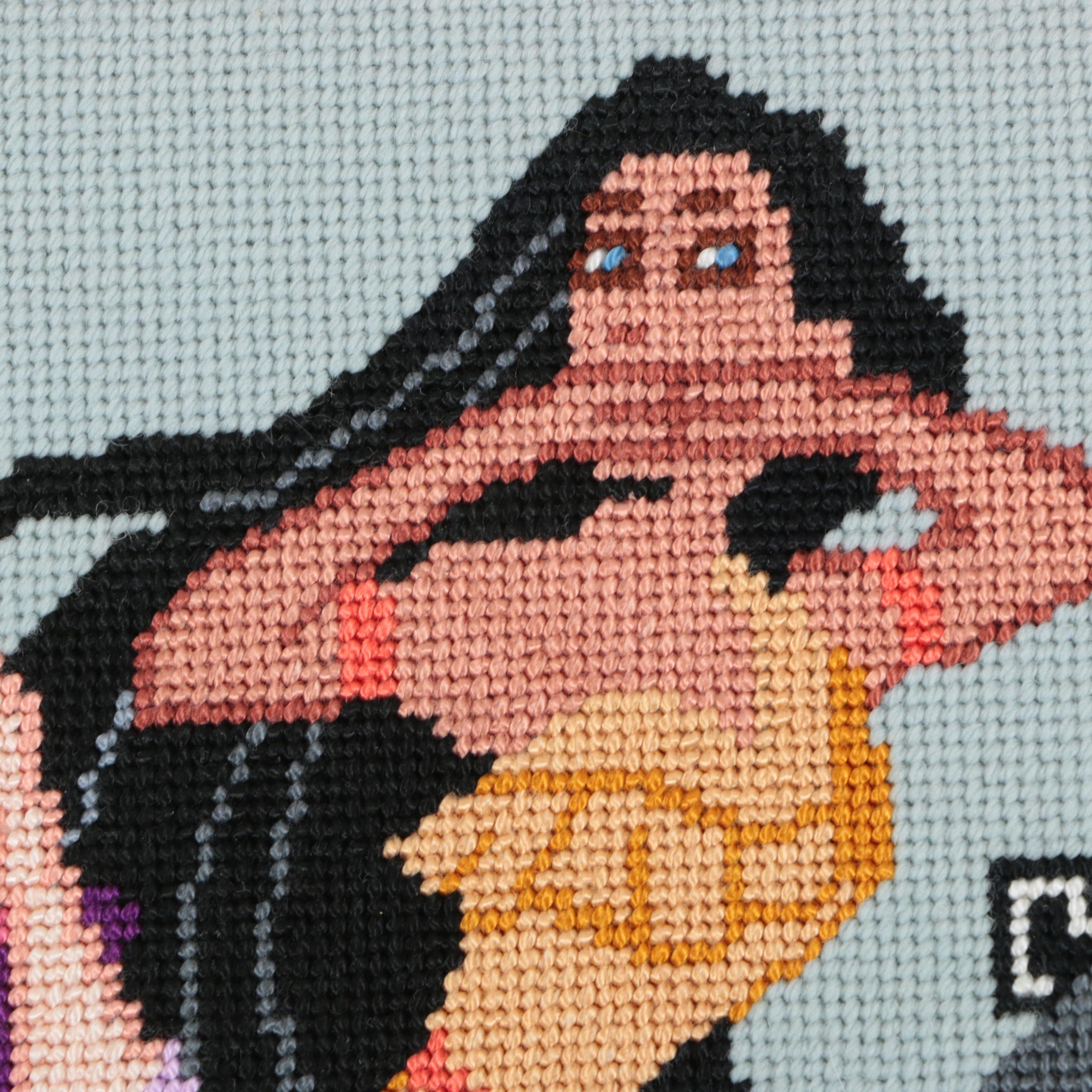 Collection of Needlepoints with Disney Themed Imagery