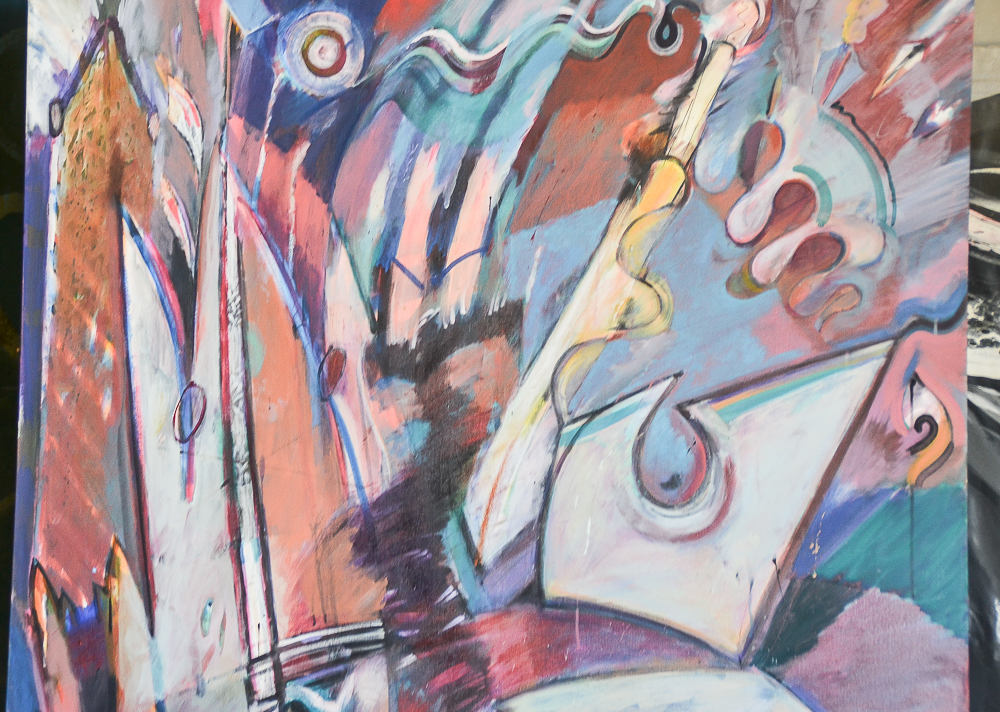 Christopher Menoher Oil Painting "Smokin' Jackson's Ghost"