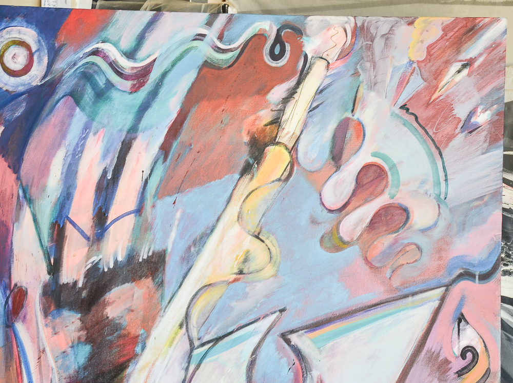 Christopher Menoher Oil Painting "Smokin' Jackson's Ghost"