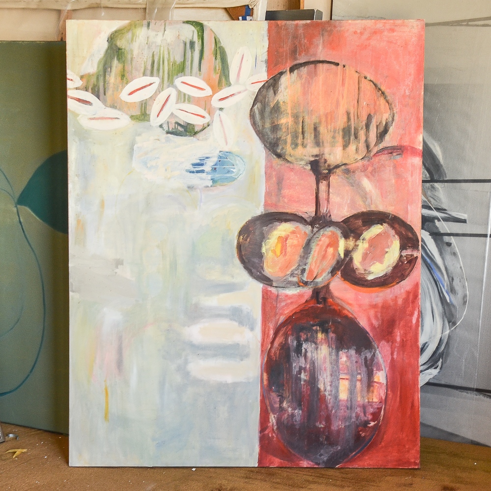 Yoji Takenaka 1989 Oil Painting on Canvas