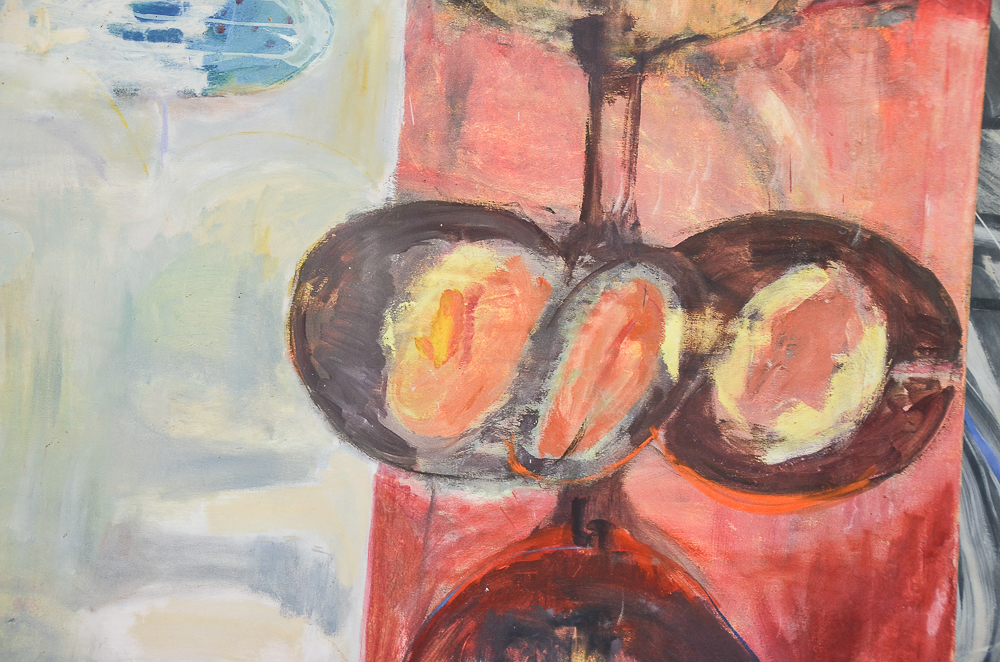 Yoji Takenaka 1989 Oil Painting on Canvas