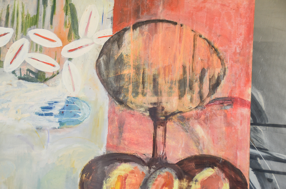 Yoji Takenaka 1989 Oil Painting on Canvas