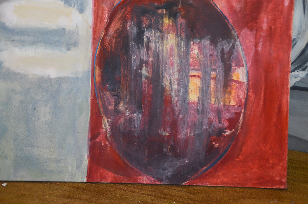 Yoji Takenaka 1989 Oil Painting on Canvas