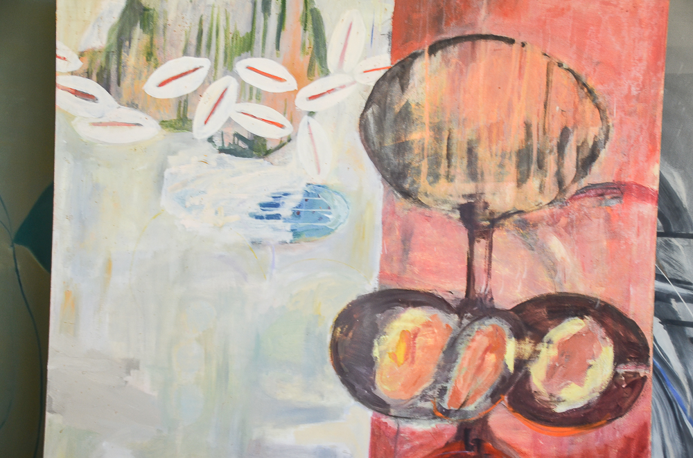 Yoji Takenaka 1989 Oil Painting on Canvas