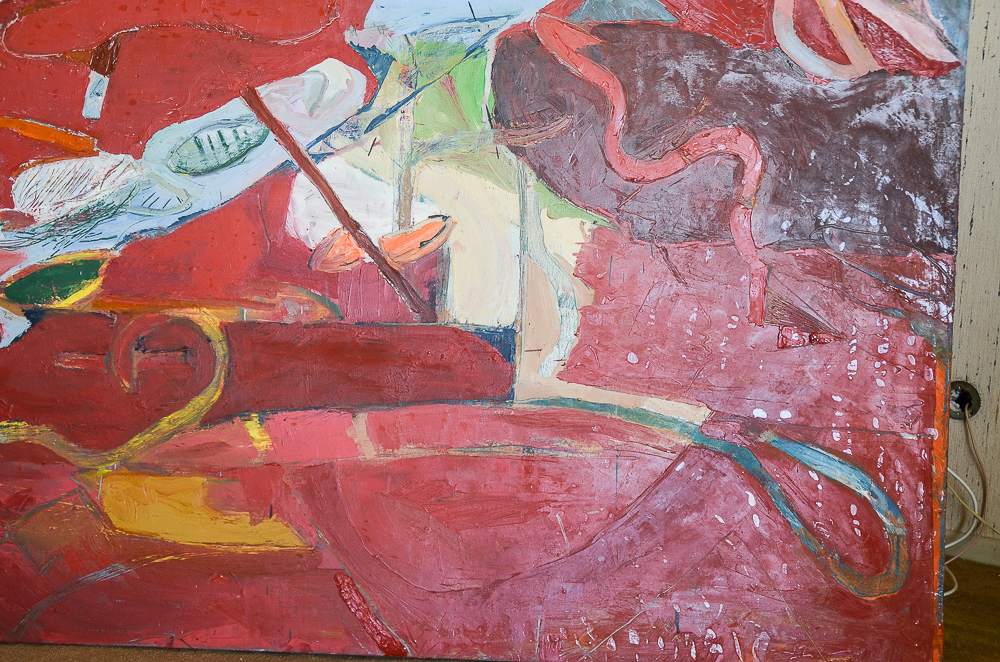 Yoji Takenaka 1988 Abstract Oil on Canvas