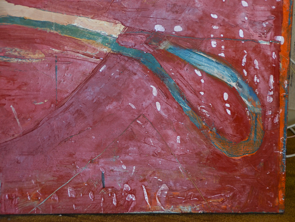 Yoji Takenaka 1988 Abstract Oil on Canvas