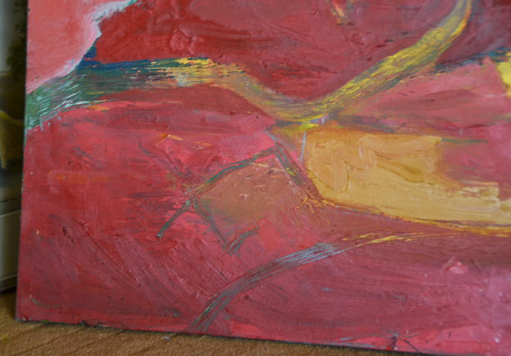 Yoji Takenaka 1988 Abstract Oil on Canvas