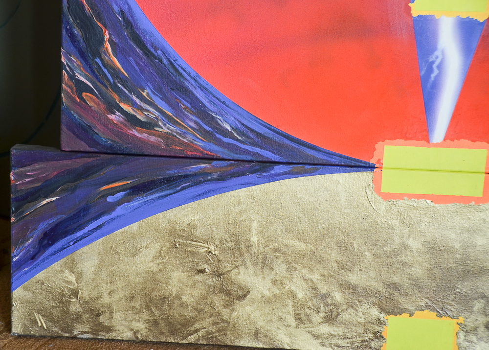 Norma Jean Squires Acrylic Painting "Playback"