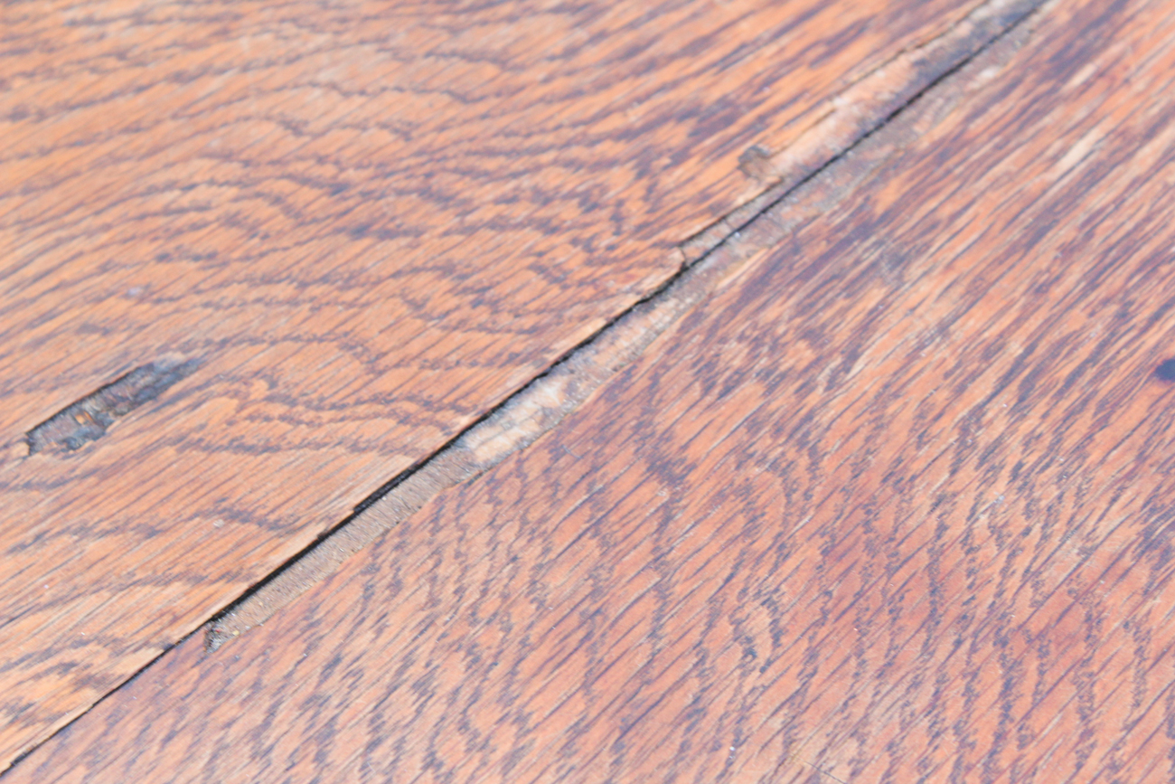 Vintage Wooden Pedestal Table