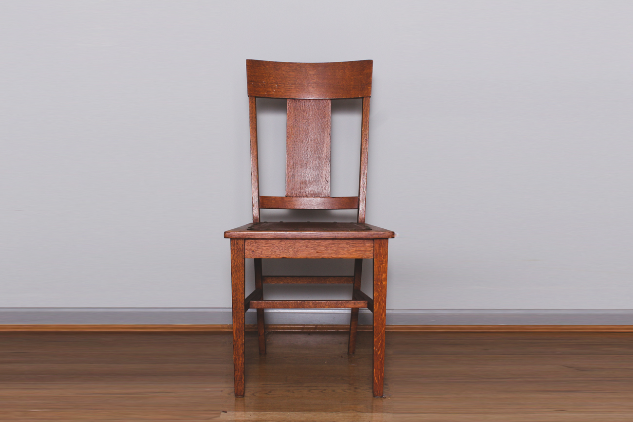 Vintage Wooden Round Table and Chairs