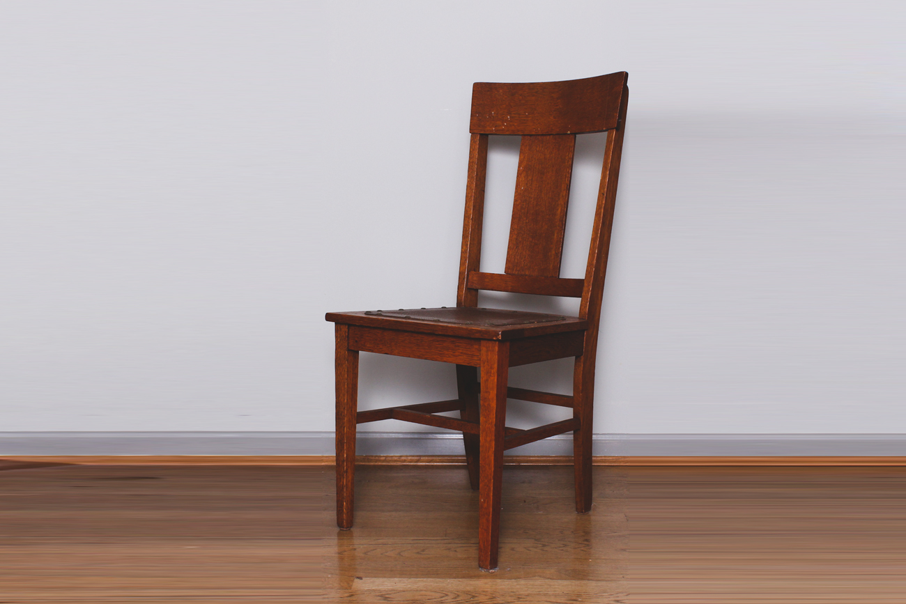 Vintage Wooden Round Table and Chairs