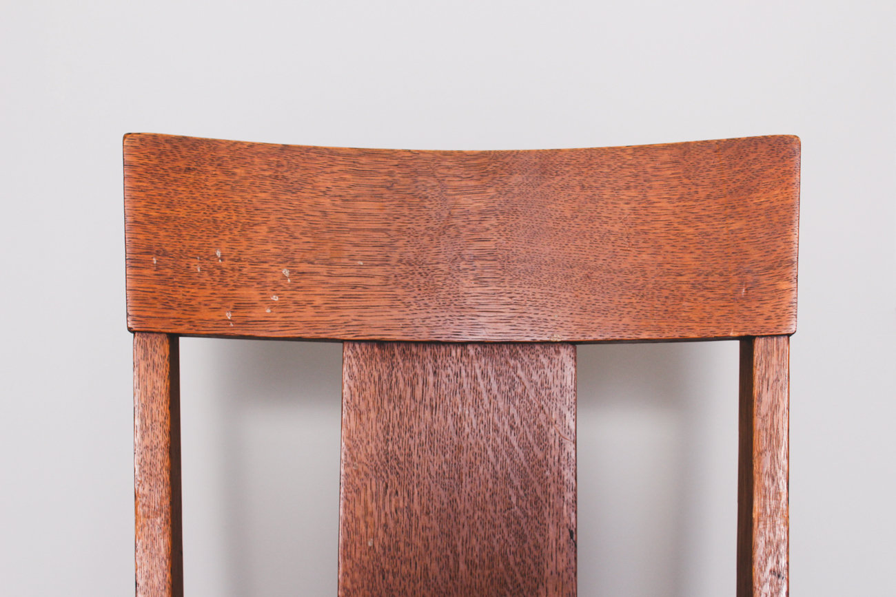 Vintage Wooden Round Table and Chairs