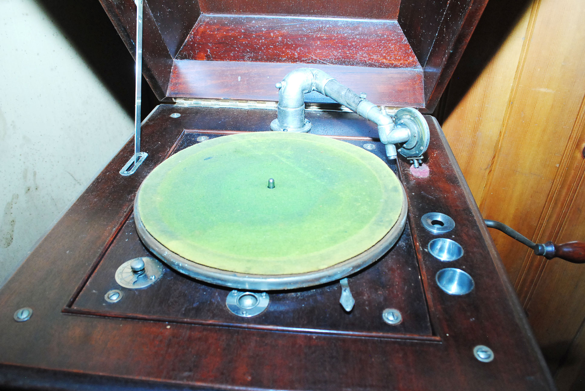 Vintage Record Player Cabinet