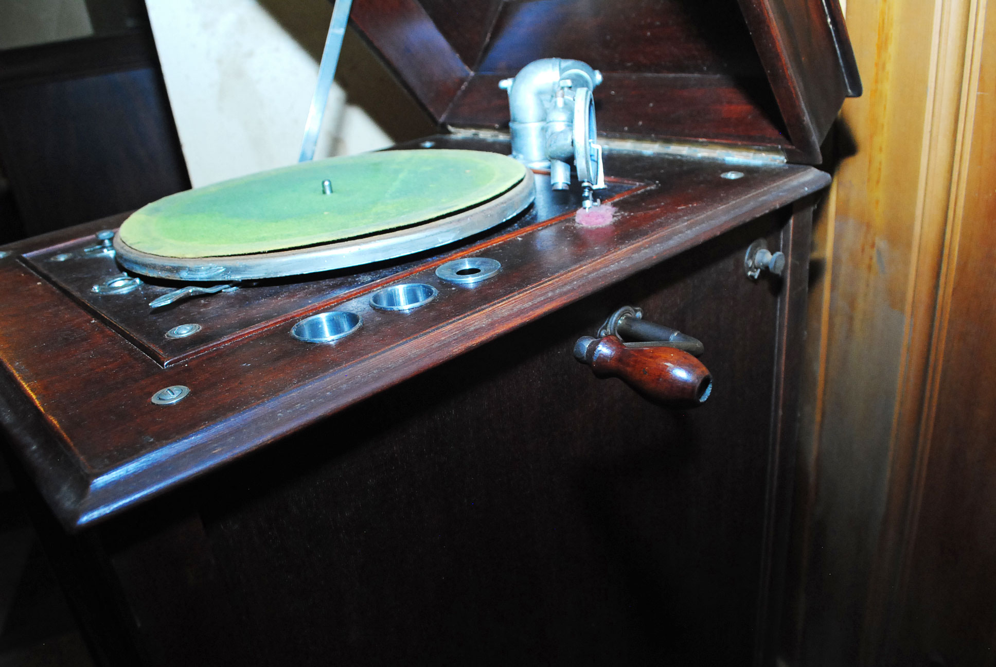 Vintage Record Player Cabinet