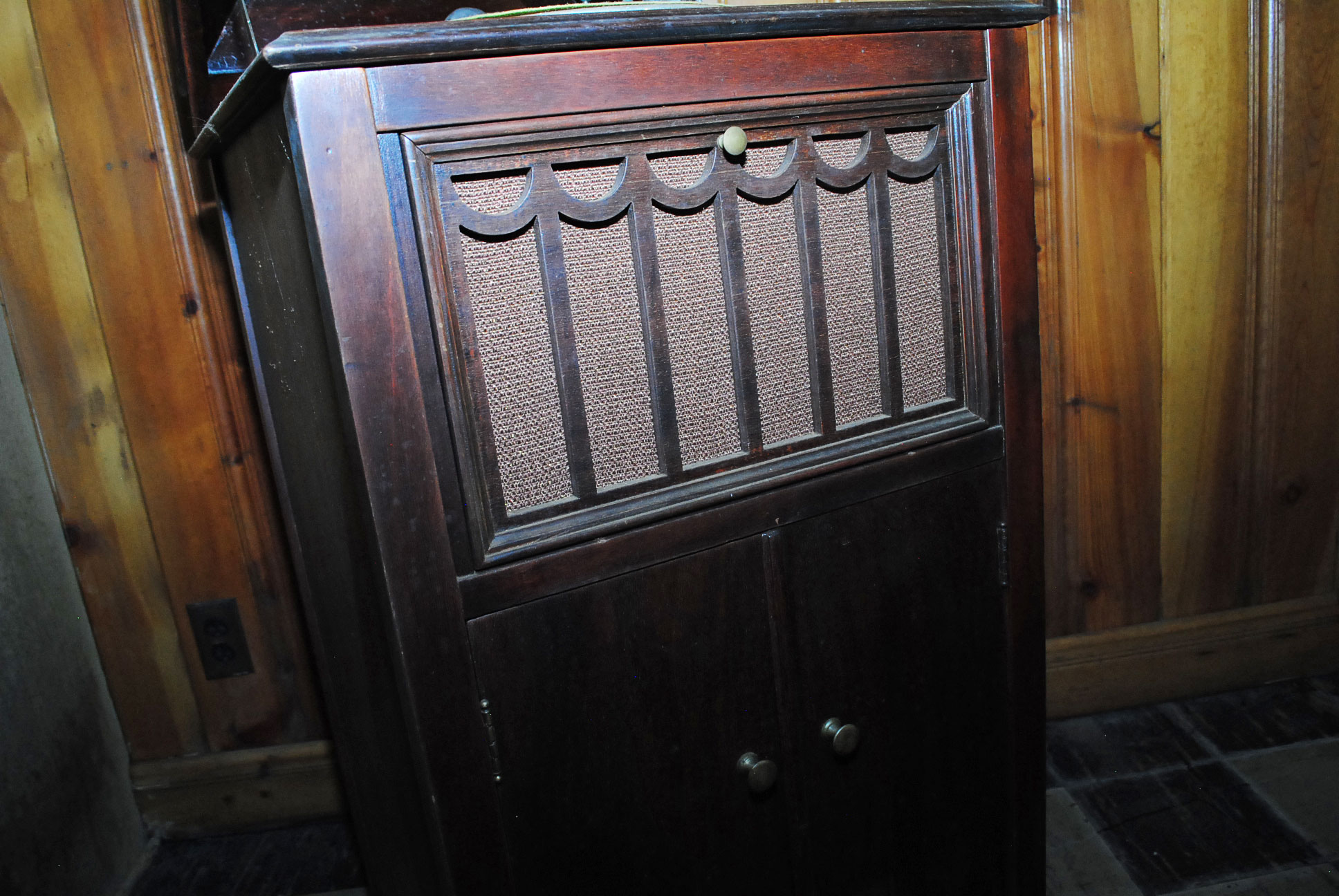 Vintage Record Player Cabinet