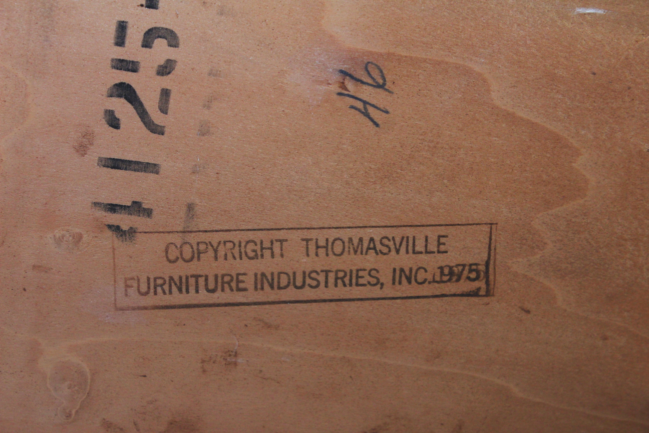 Thomasville Round Wooden Dining Table and Chairs