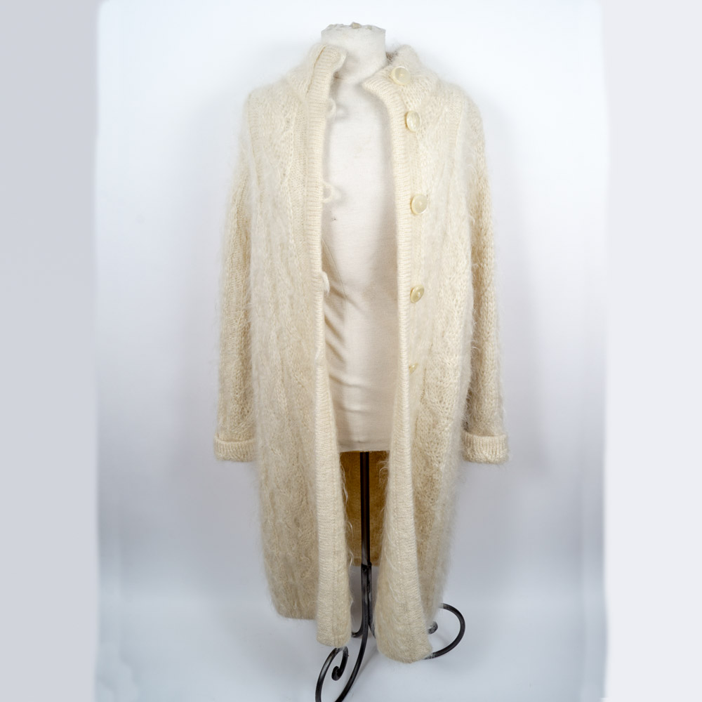 Women's Vintage Amita Mohair Blend Knit Coat