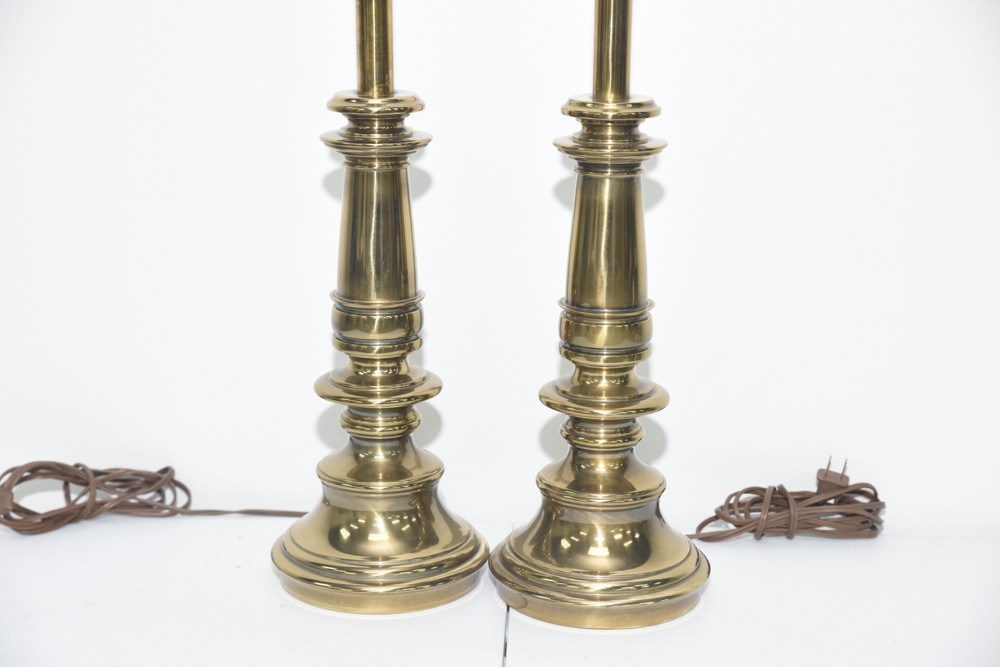 Pair of Vintage Brass Table Lamps