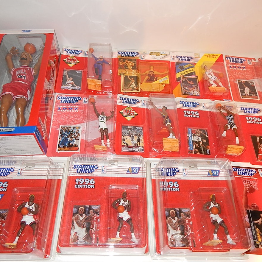 1996 Through 1998 Basketball Starting Lineup Figures