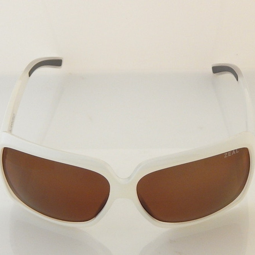 Zeal Felicity White Framed Sunglasses