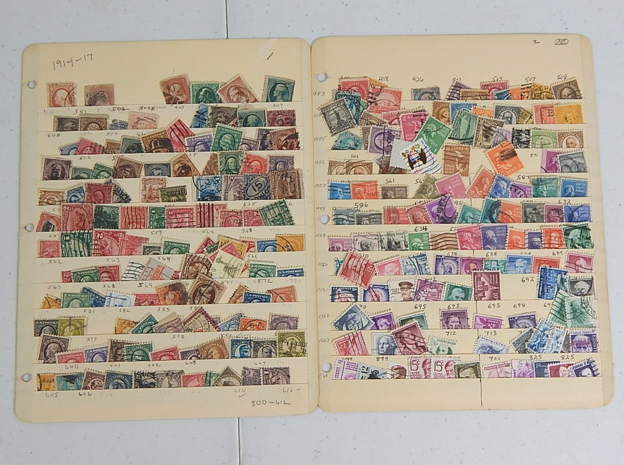 Two Scott Stamp Collecting Pages