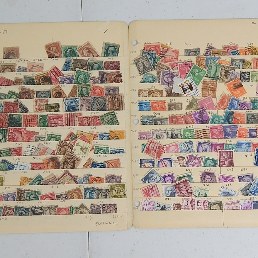 Two Scott Stamp Collecting Pages