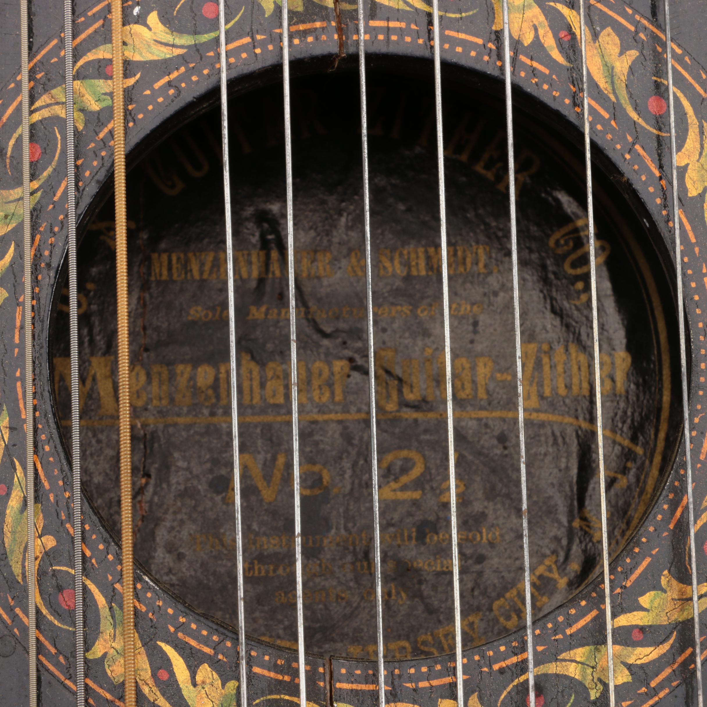 Antique Menzenhauer's Guitar-Zither No. 2 1/2