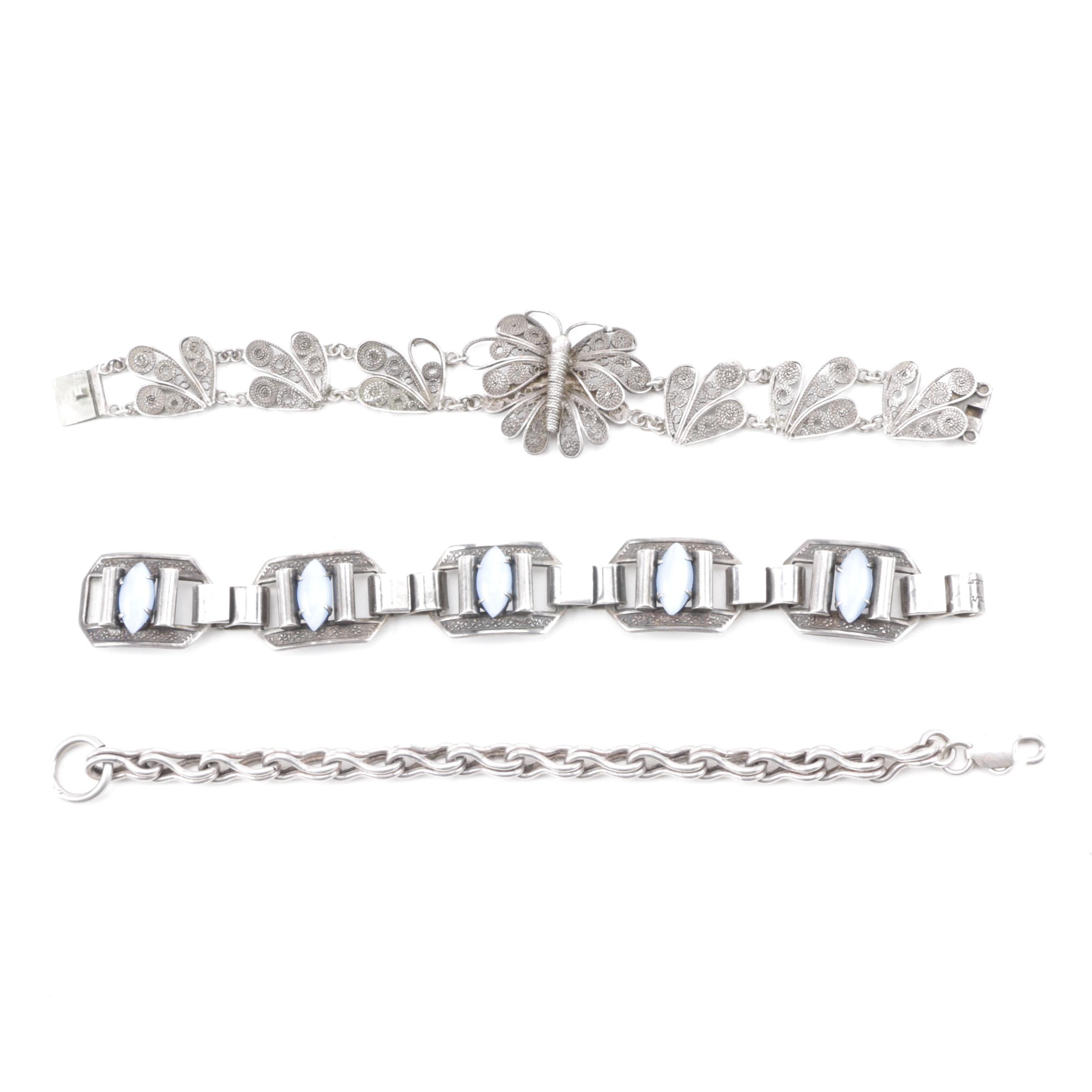 Selection of Sterling Silver Bracelets