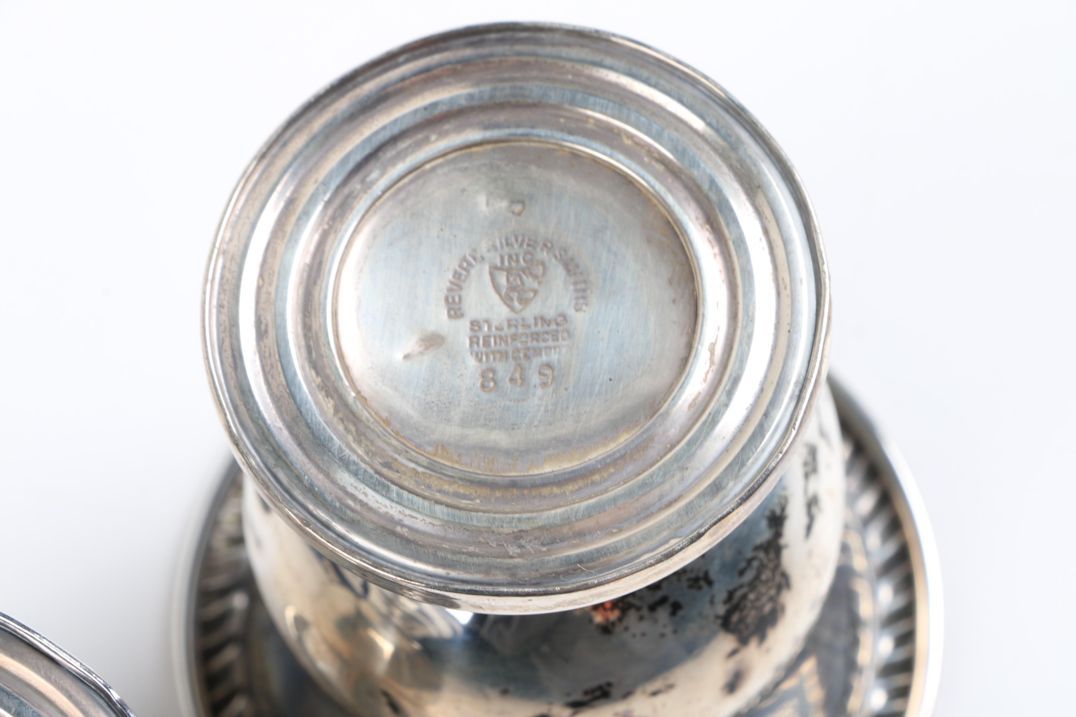 Revere Silversmiths Weighted Sterling Silver Cordial Cups