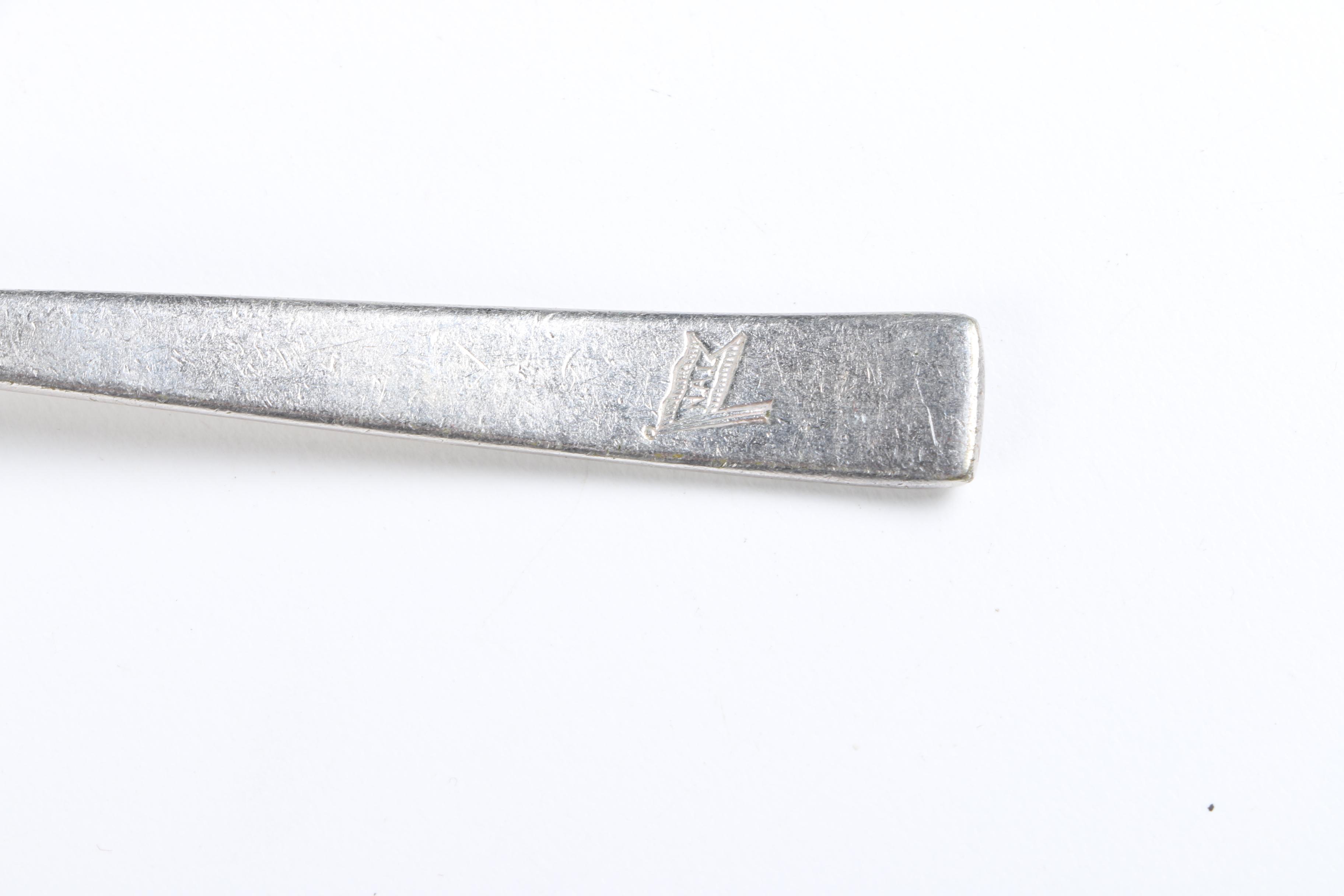 Wm Rogers "Precious Mirror" Silver Plate Serving Spoon and Assorted Flatware