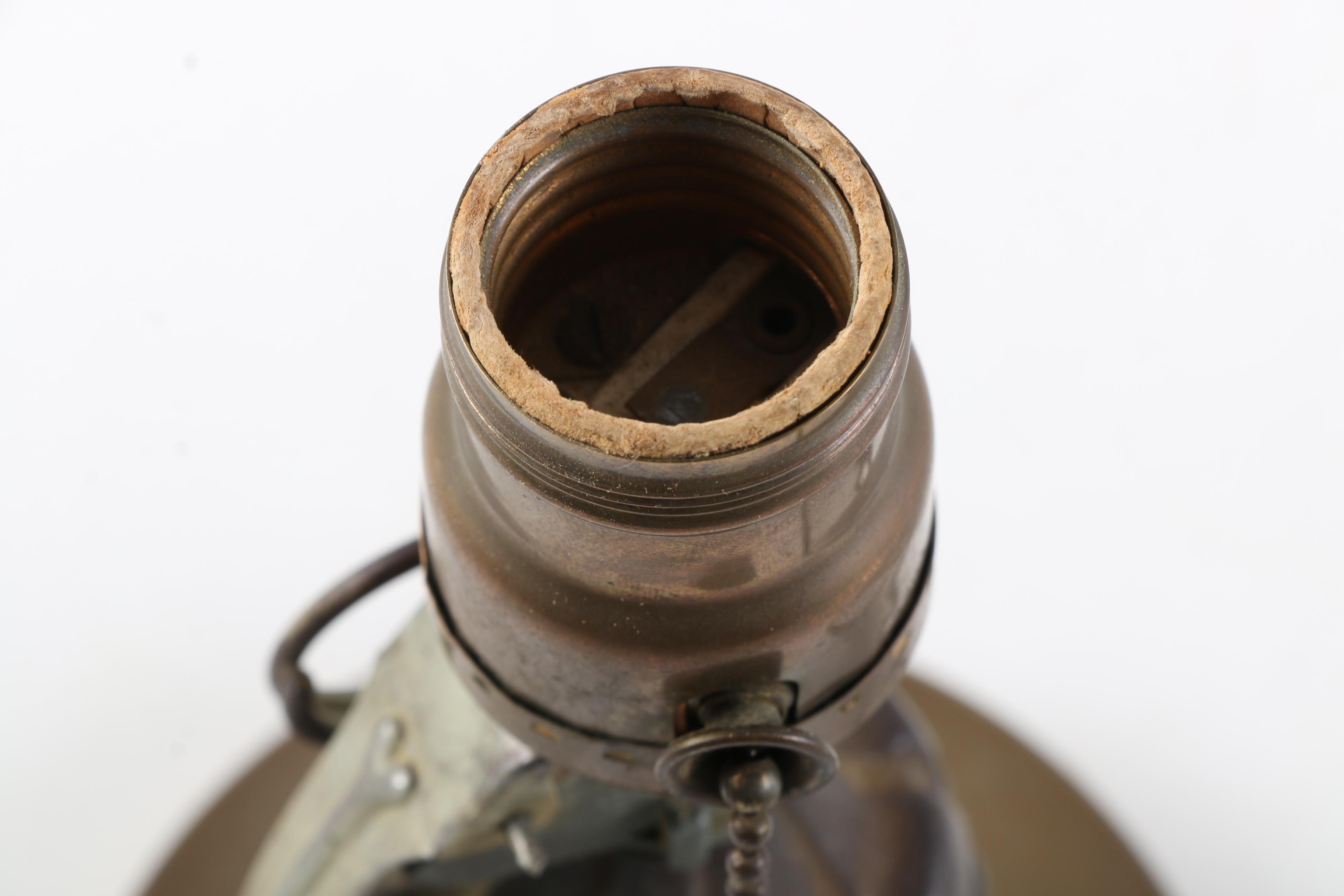 Vintage Trench Art Style Grenade Accent Lamp