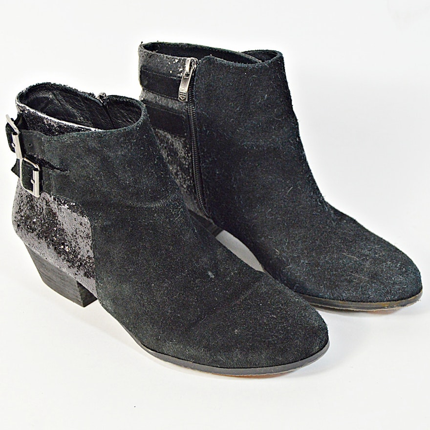 Vince Camuto Black Suede Boots, 10M