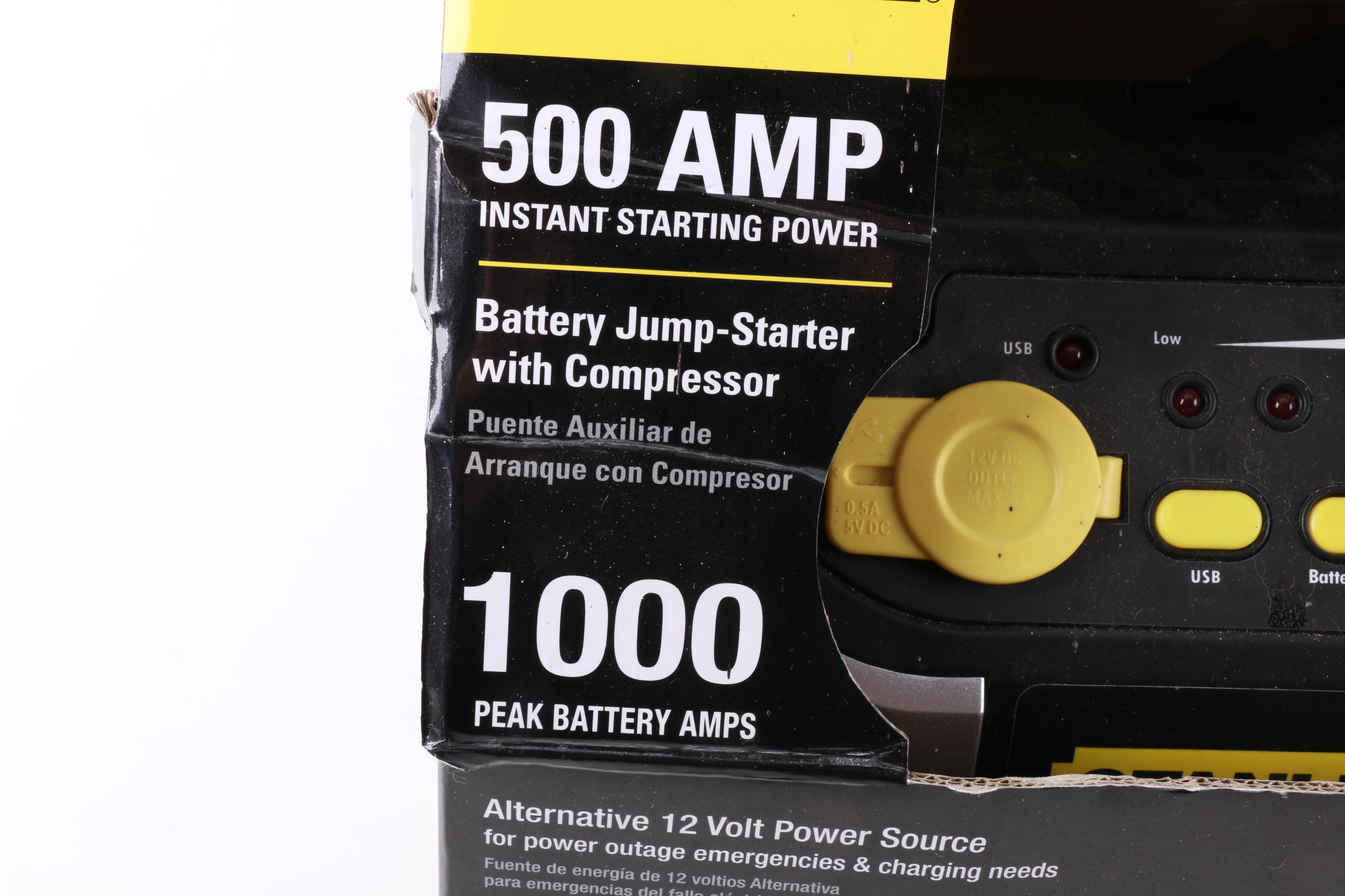 Stanley 500 Amp Jump Starter and Compressor