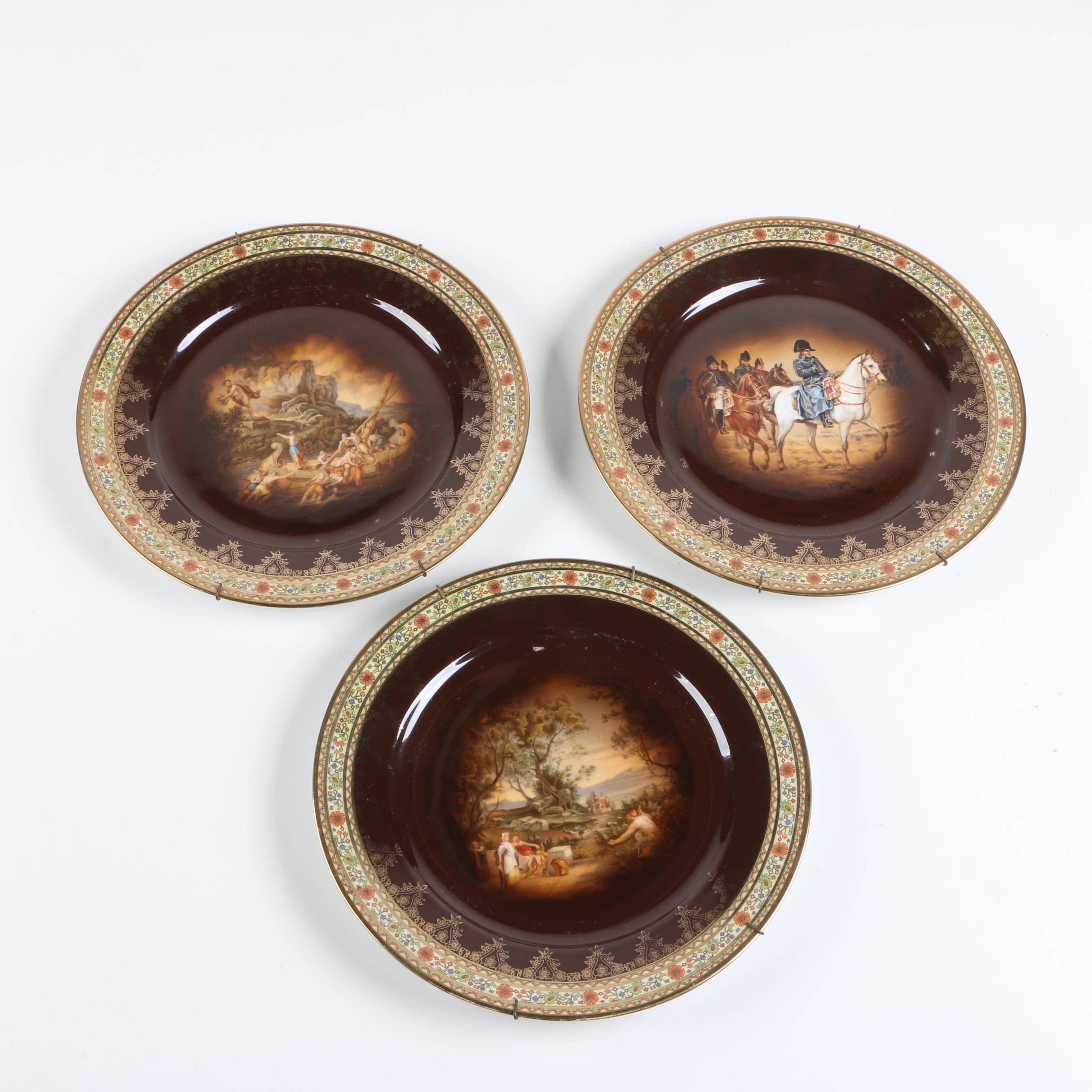 Friedrich Simon Carlsbad Cabinet Plates, Circa Early 20th C.