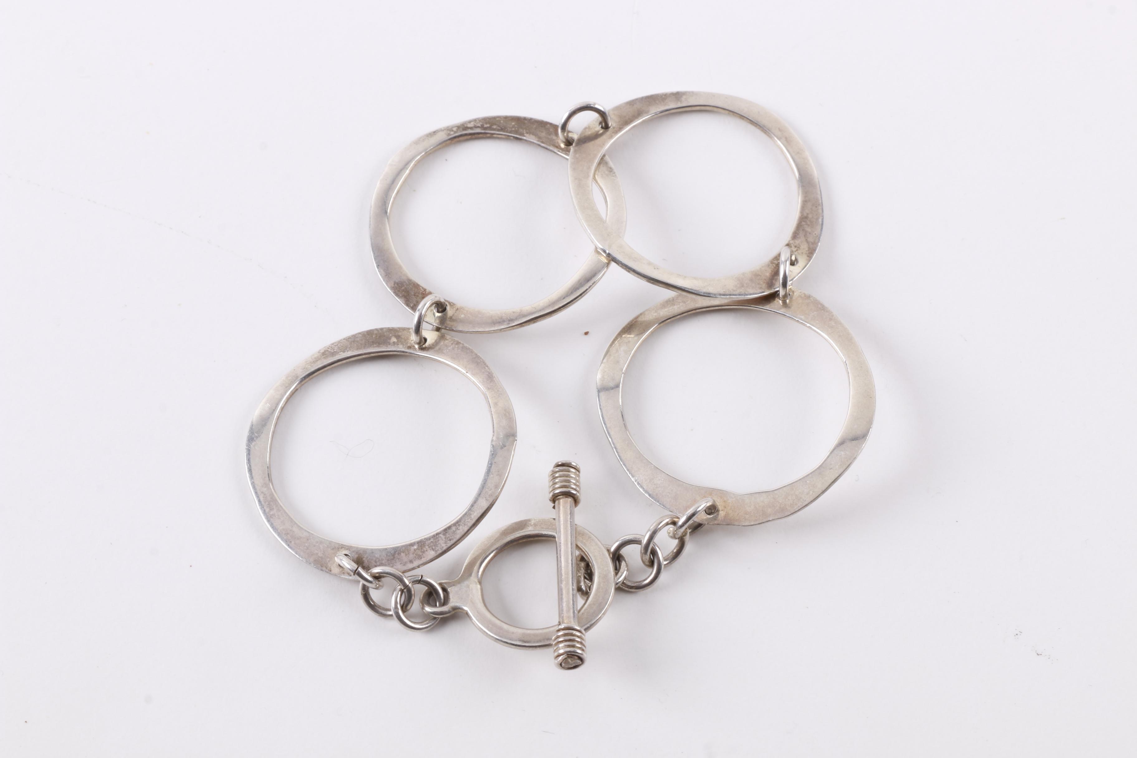 Assortment of Sterling Silver Link Bracelets