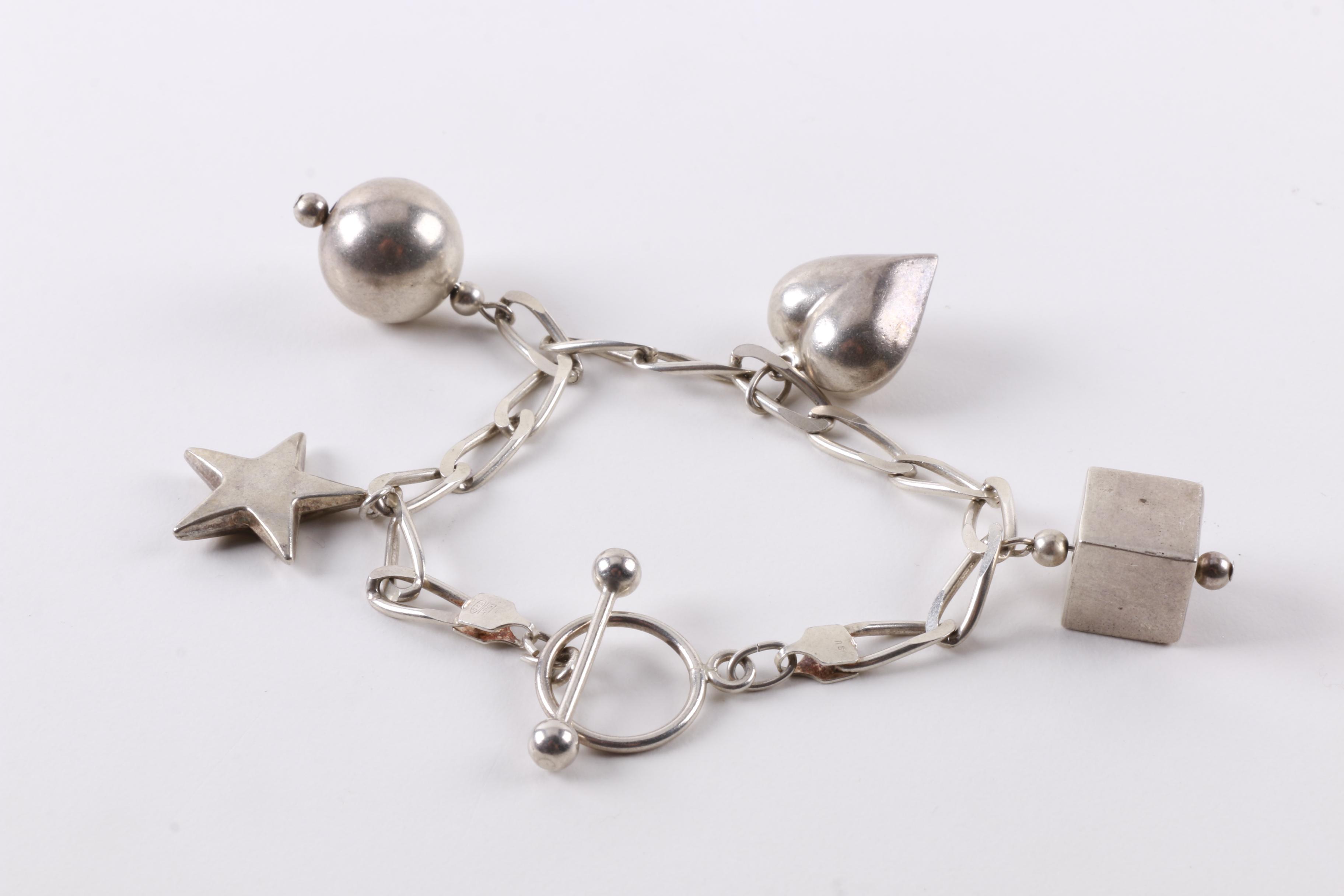 Assortment of Sterling Silver Link Bracelets