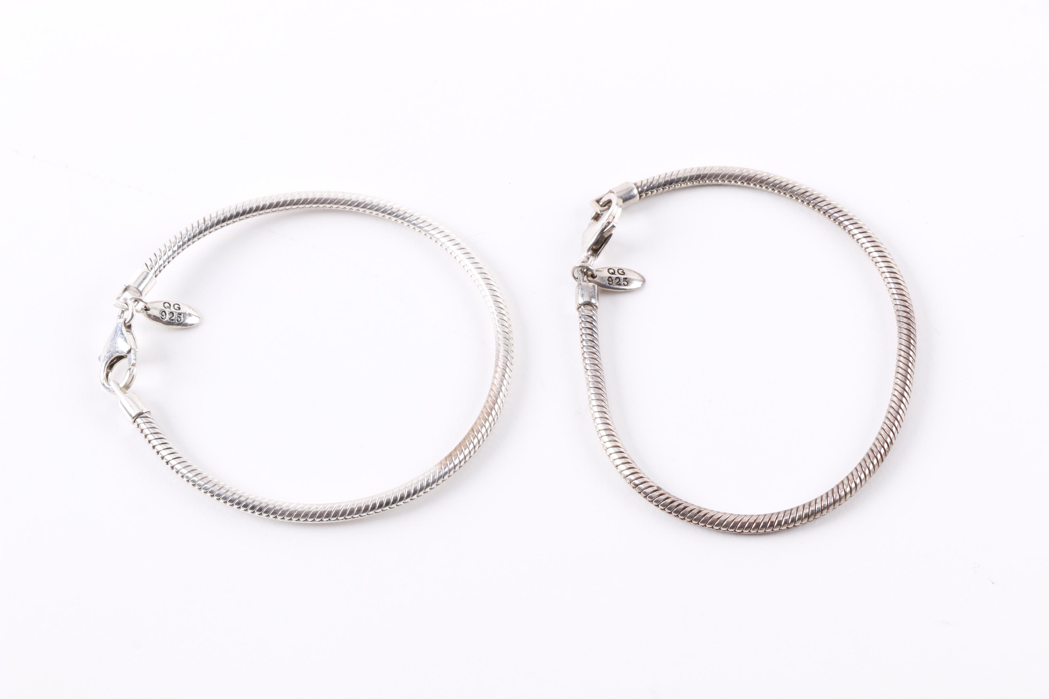 Assortment of Sterling Silver Jewelry Including "Reflections" Bracelets