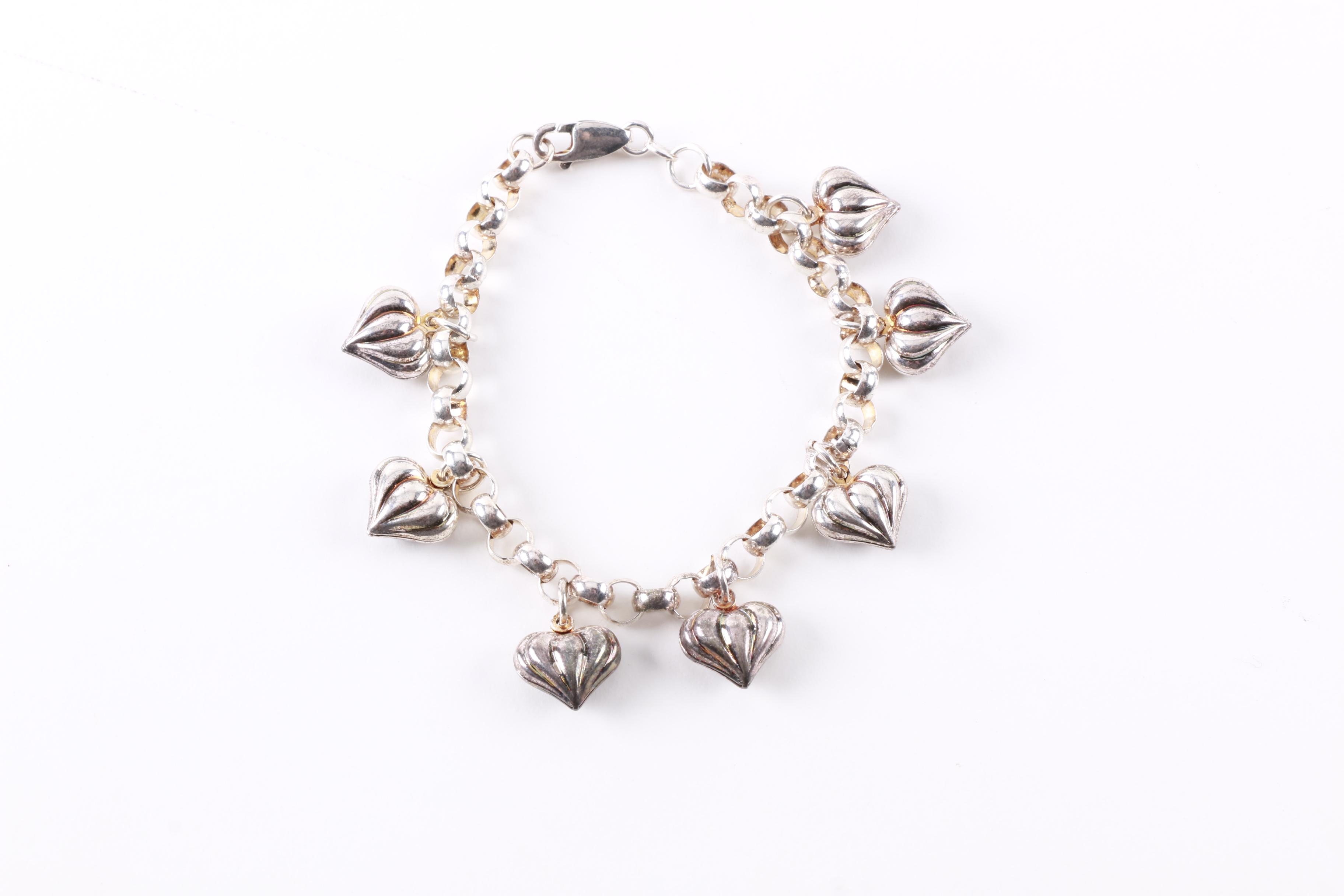 Assortment of Sterling Silver Jewelry Including "Reflections" Bracelets